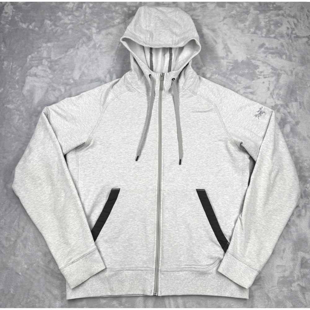 ARC'TERYX Prost Hoodie Mens L Fria Grey Heathered Embroidered Logo Sweatshirt